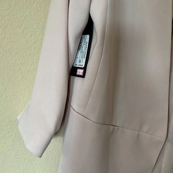 NWT Marciano Pale Pink Blazer and Cropped Pant Set Large 8 - Picture 11 of 14